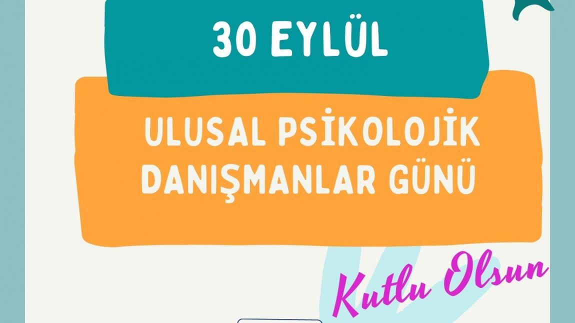 30 Eylül Ulusal Psikolojik Danışmanlar Gününüz Kutlu Olsun.